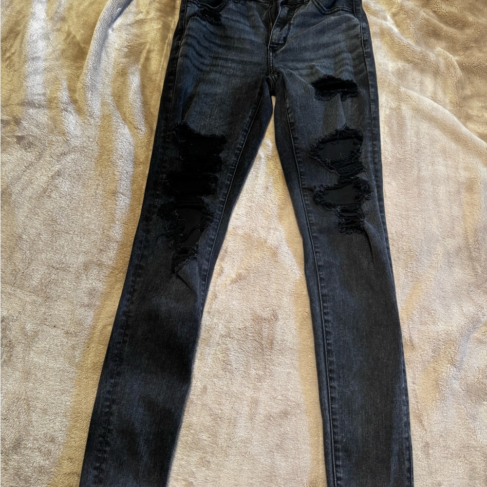 American Eagle distressed skinny jeans